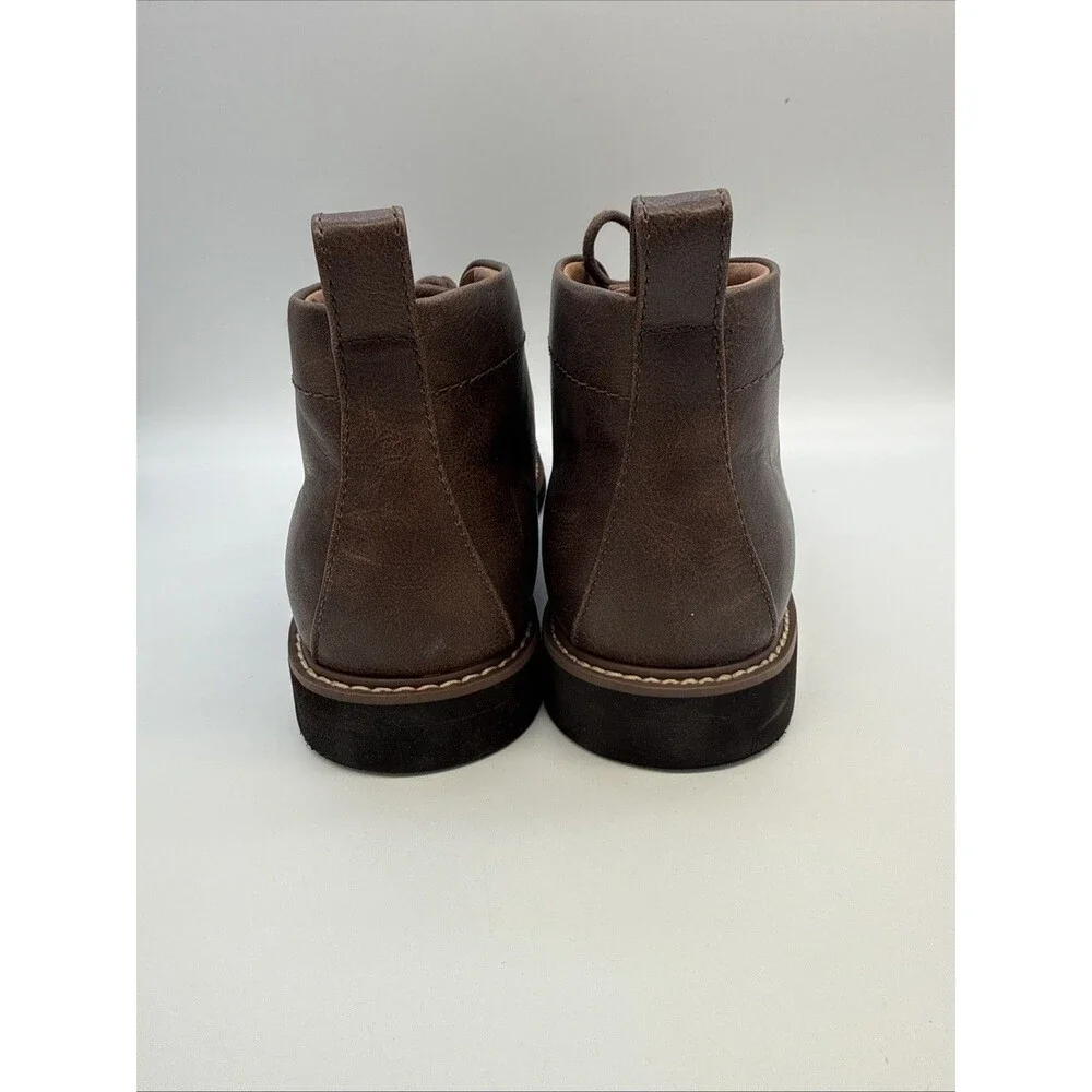 Tommy Hilfiger Men's Gibby Boots 8.5 Leather Lace-Up Old Money Classic Heritage